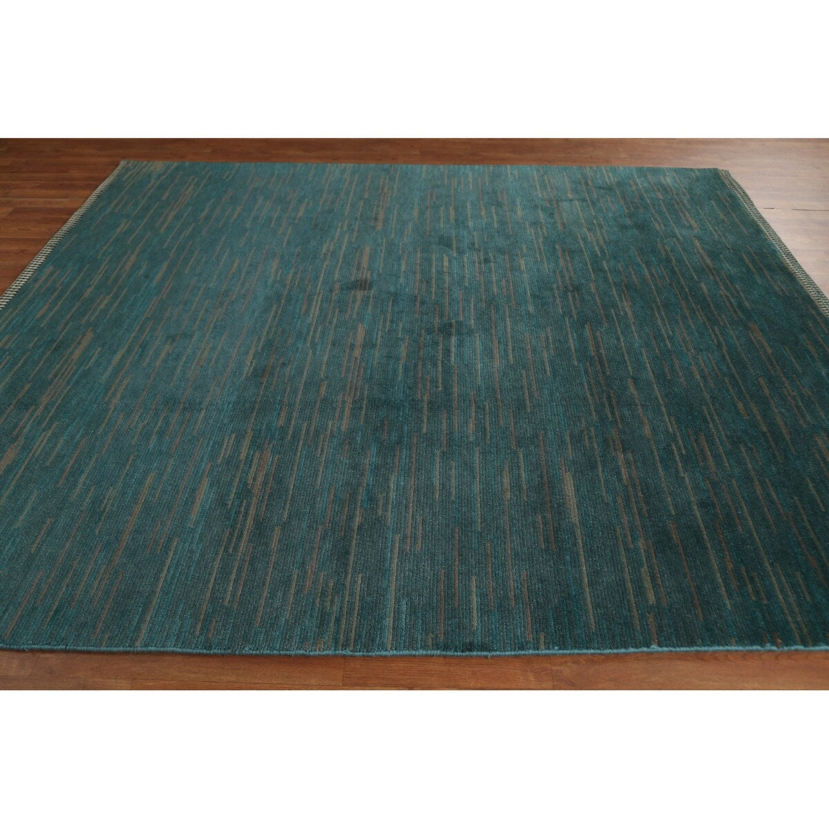 Contemporary Gabbeh Oriental Area Rug Hand-knotted Wool Carpet - 7'6" x 9'2"