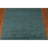 Contemporary Gabbeh Oriental Area Rug Hand-knotted Wool Carpet - 7'6" x 9'2"
