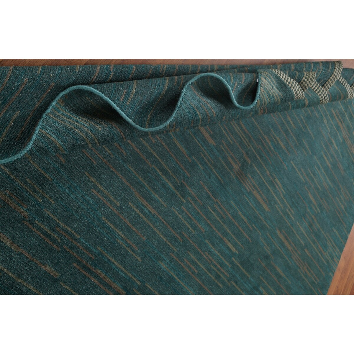 Contemporary Gabbeh Oriental Area Rug Hand-knotted Wool Carpet - 7'6" x 9'2"