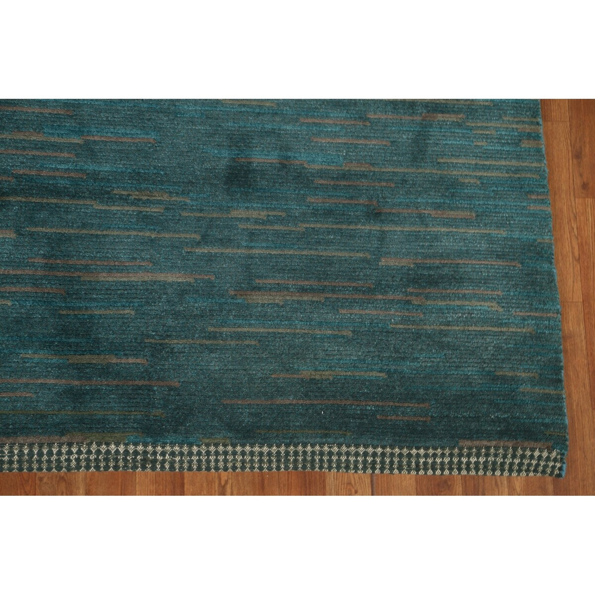 Contemporary Gabbeh Oriental Area Rug Hand-knotted Wool Carpet - 7'6" x 9'2"