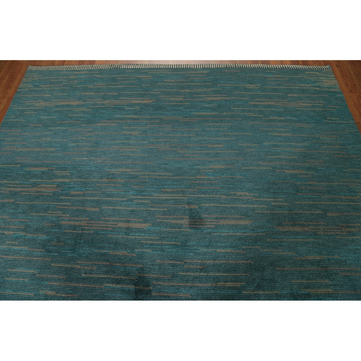 Contemporary Gabbeh Oriental Area Rug Hand-knotted Wool Carpet - 7'6" x 9'2"