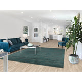 Contemporary Gabbeh Oriental Area Rug Hand-knotted Wool Carpet - 7'6" x 9'2"