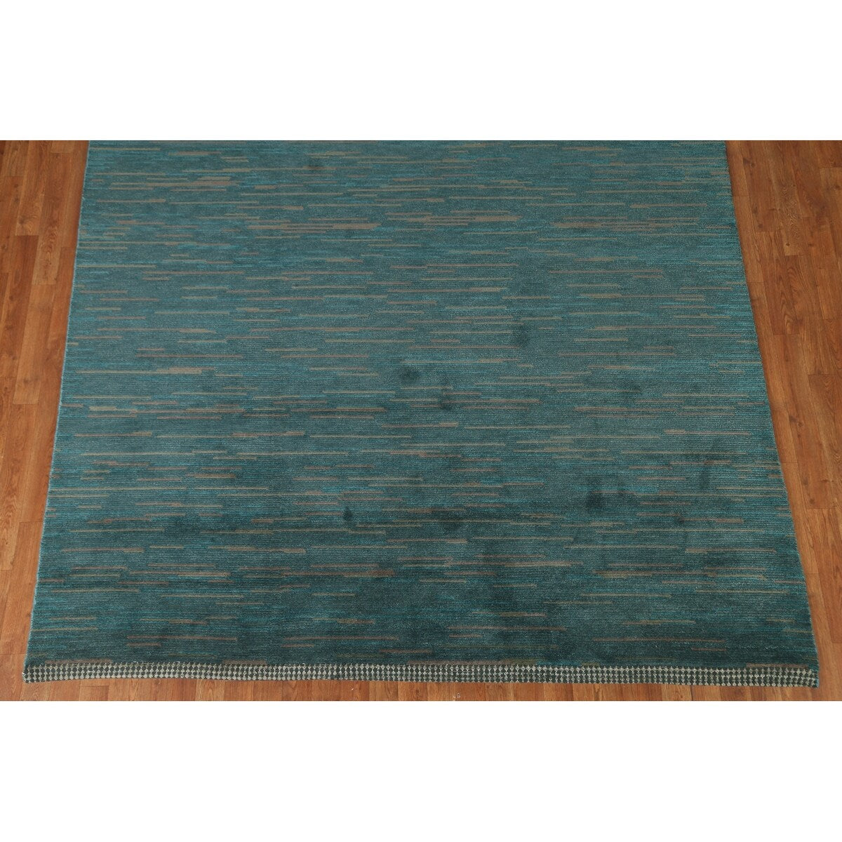 Contemporary Gabbeh Oriental Area Rug Hand-knotted Wool Carpet - 7'6" x 9'2"