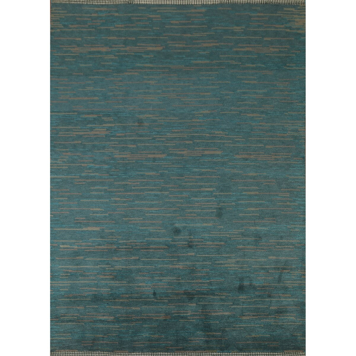 Contemporary Gabbeh Oriental Area Rug Hand-knotted Wool Carpet - 7'6" x 9'2"