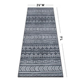 Contemporary Geometric Bohemian Machine Washable Area Rug