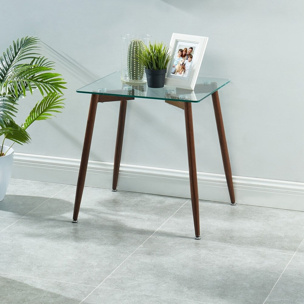 Contemporary Glass Accent Table