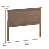 Contemporary Herringbone Patterned Headboard Only
