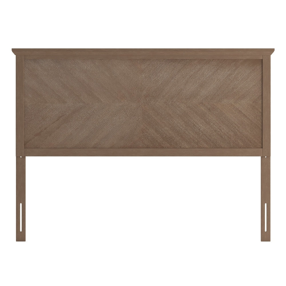 Contemporary Herringbone Patterned Headboard Only