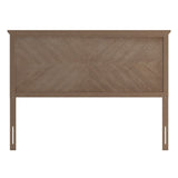 Contemporary Herringbone Patterned Headboard Only