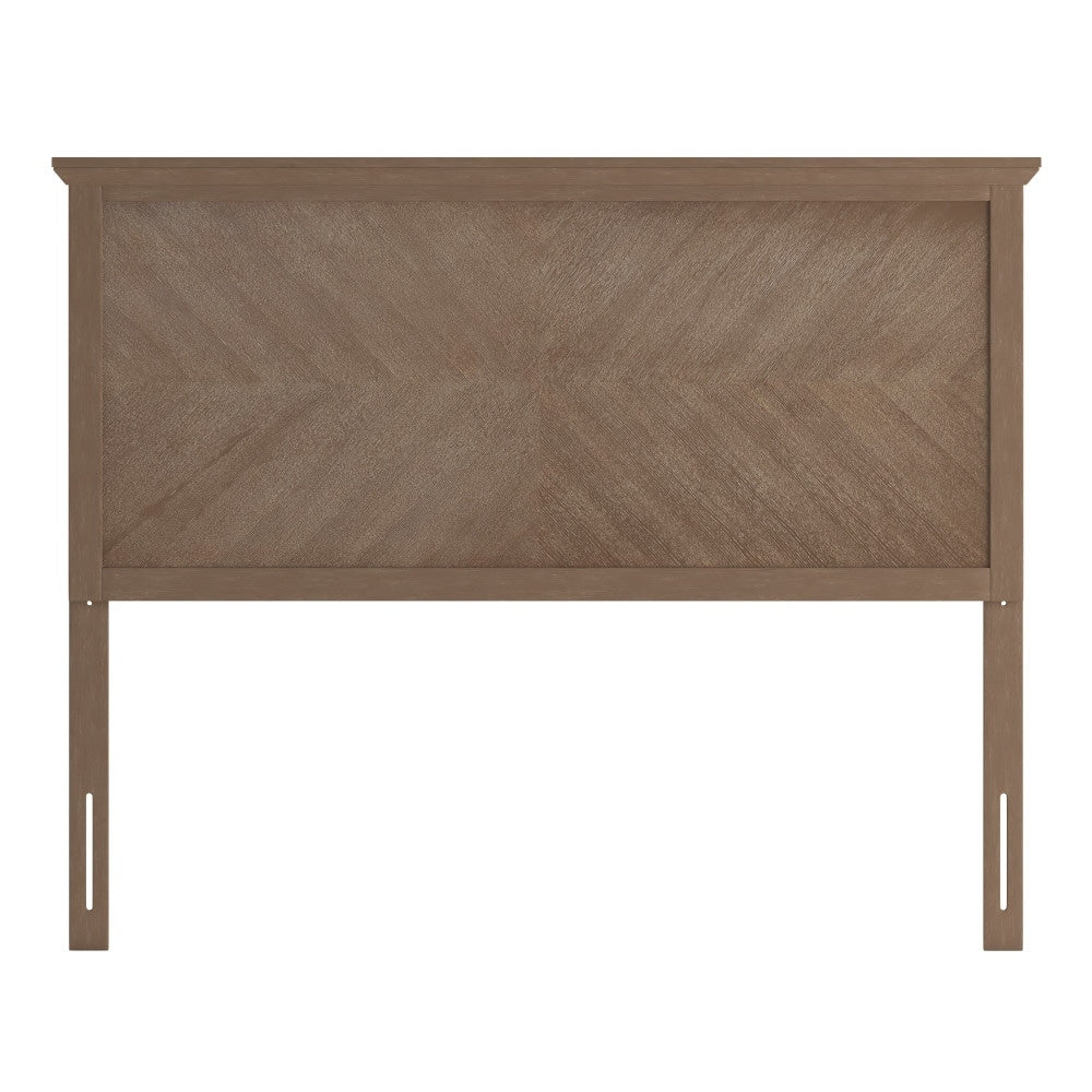 Contemporary Herringbone Patterned Headboard Only