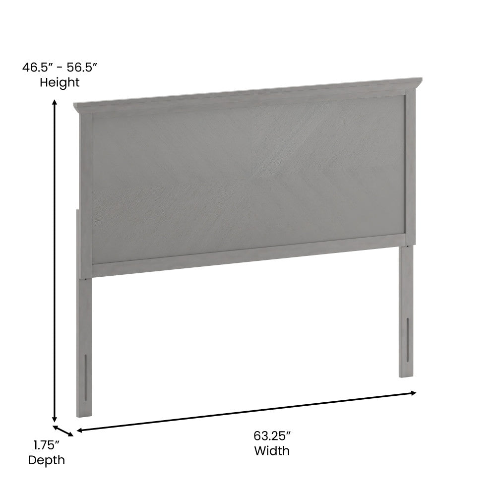 Contemporary Herringbone Patterned Headboard Only