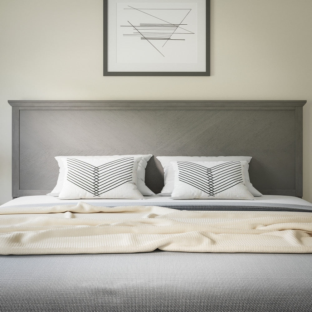 Contemporary Herringbone Patterned Headboard Only