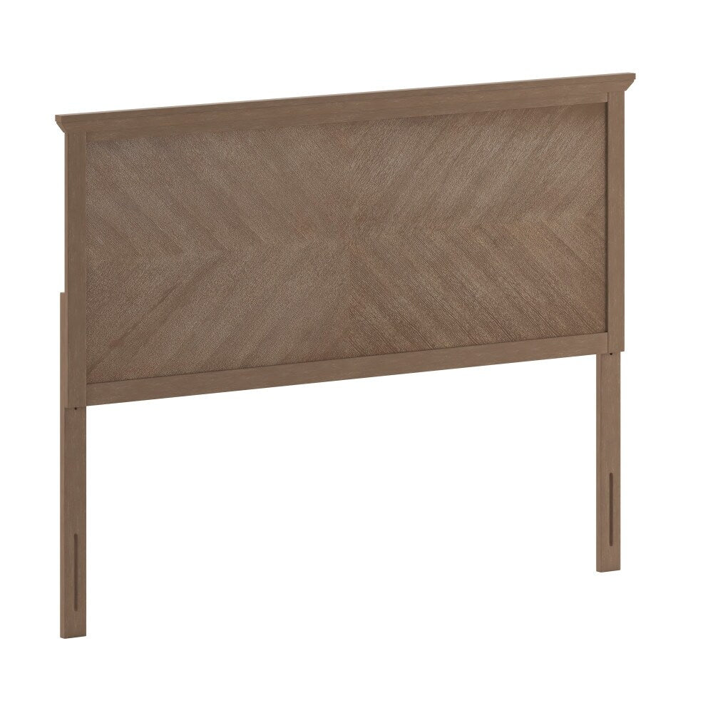 Contemporary Herringbone Patterned Headboard Only