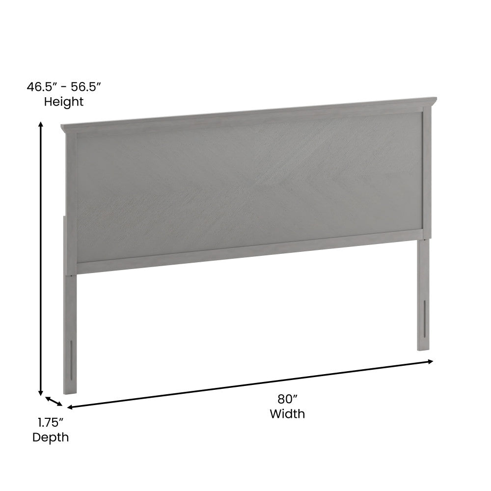 Contemporary Herringbone Patterned Headboard Only