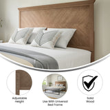 Contemporary Herringbone Patterned Headboard Only