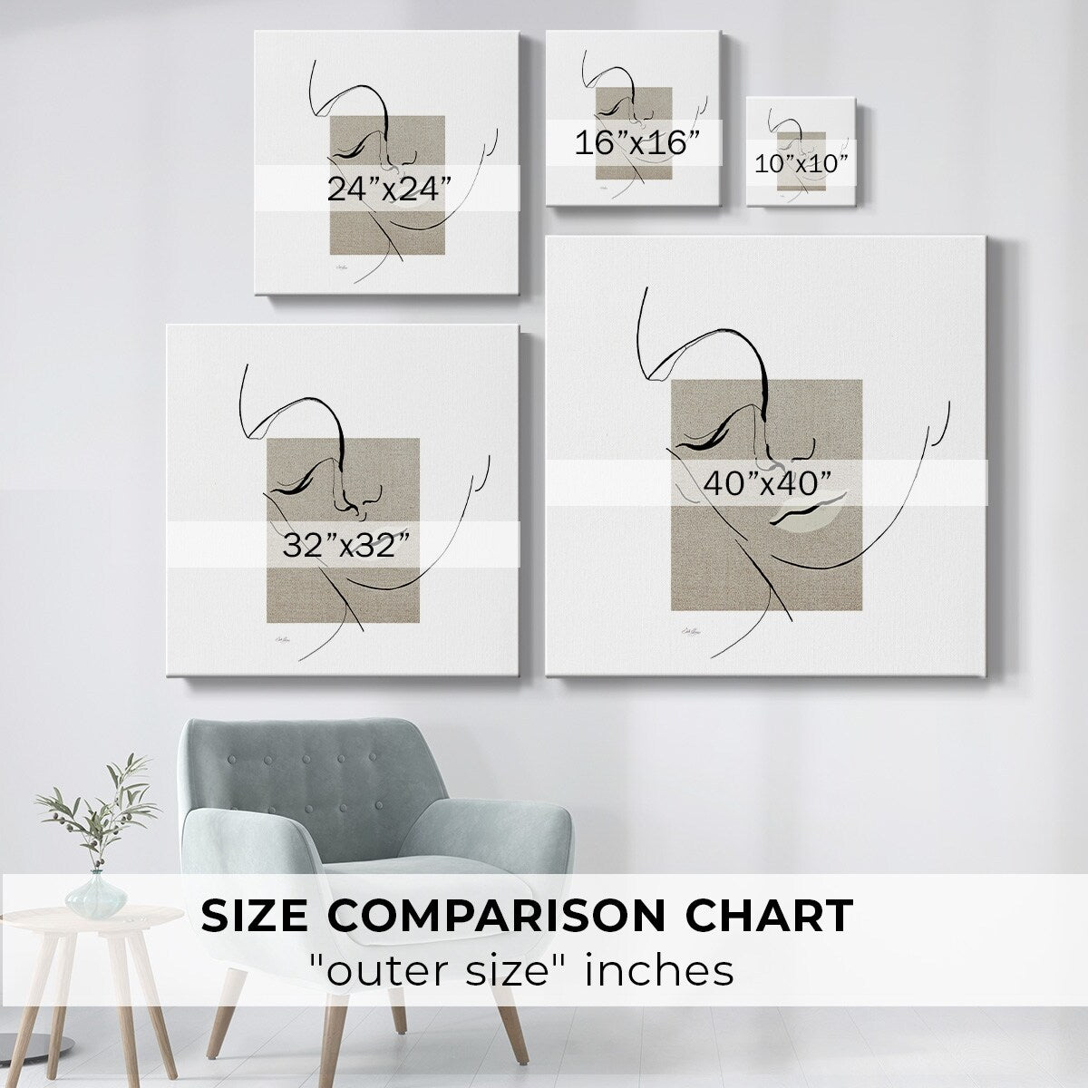 Contemporary Line Art II-Gallery Wrapped Canvas