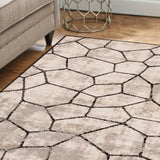 Contemporary Modern Geometric Cobblestone Indoor Area Rug by Superior