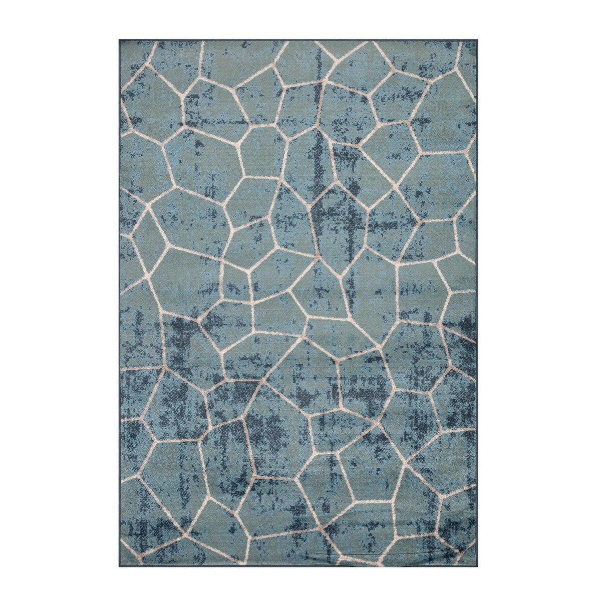 Contemporary Modern Geometric Cobblestone Indoor Area Rug by Superior