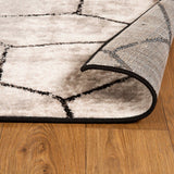 Contemporary Modern Geometric Cobblestone Indoor Area Rug by Superior