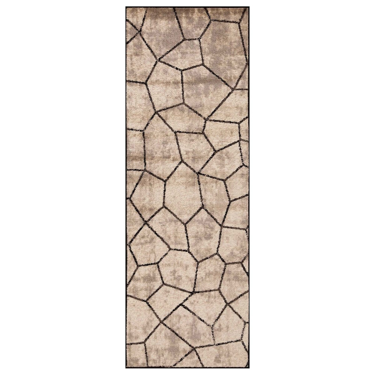 Contemporary Modern Geometric Cobblestone Indoor Area Rug by Superior