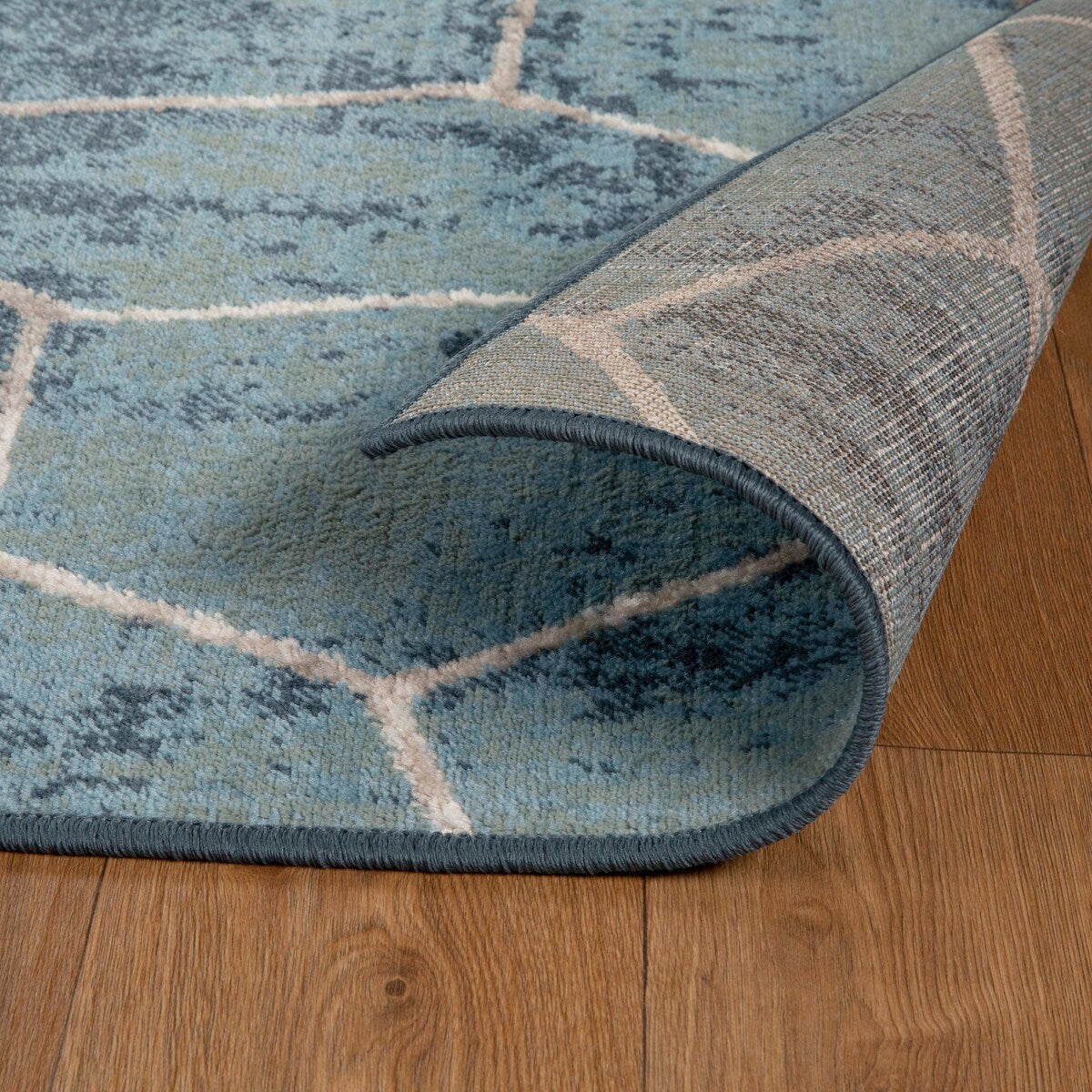 Contemporary Modern Geometric Cobblestone Indoor Area Rug by Superior