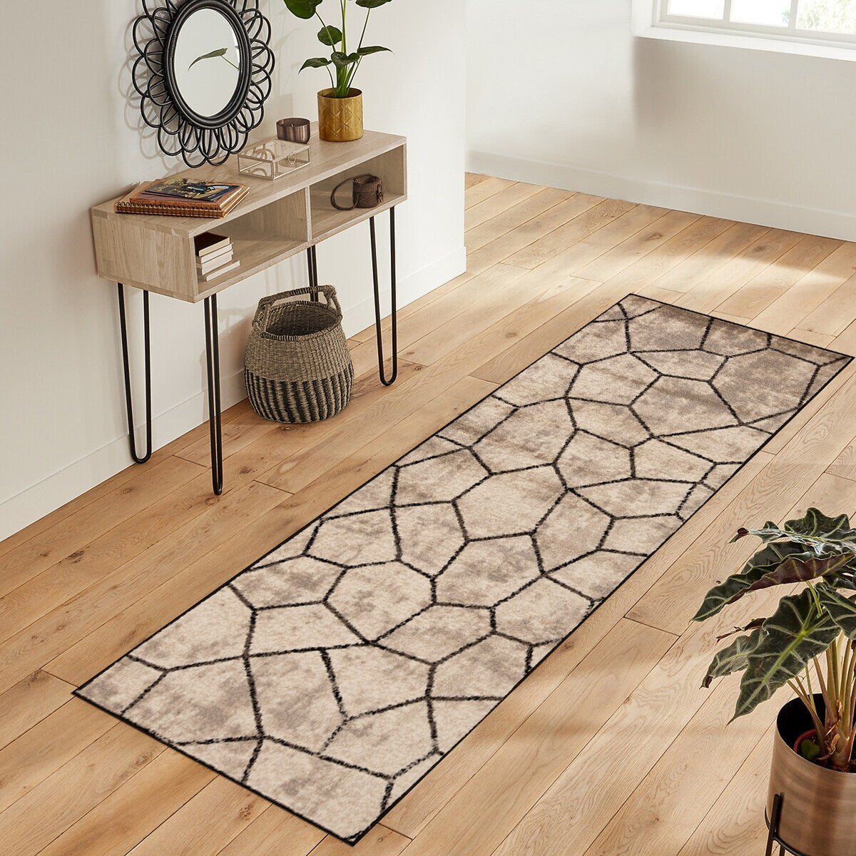 Contemporary Modern Geometric Cobblestone Indoor Area Rug by Superior