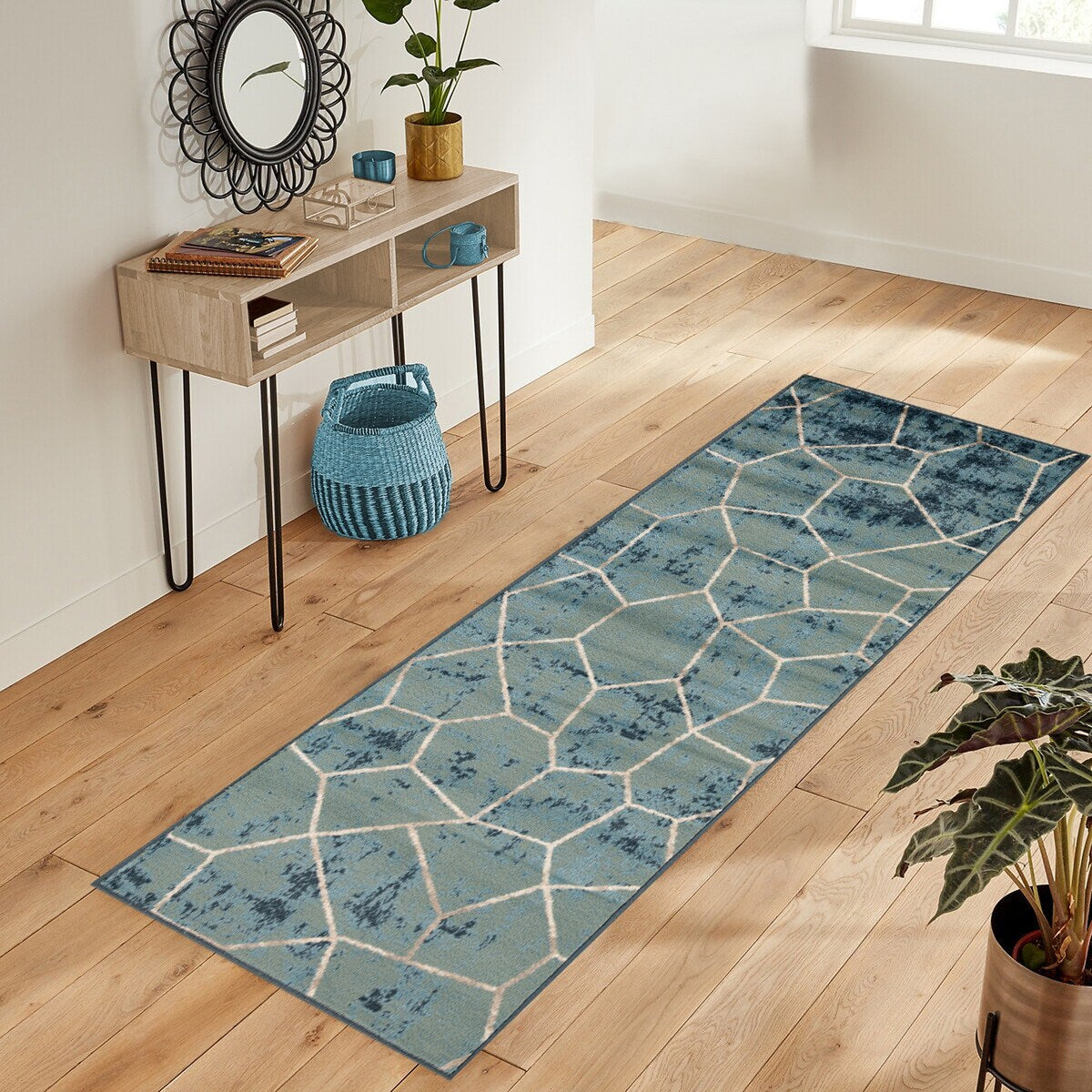 Contemporary Modern Geometric Cobblestone Indoor Area Rug by Superior