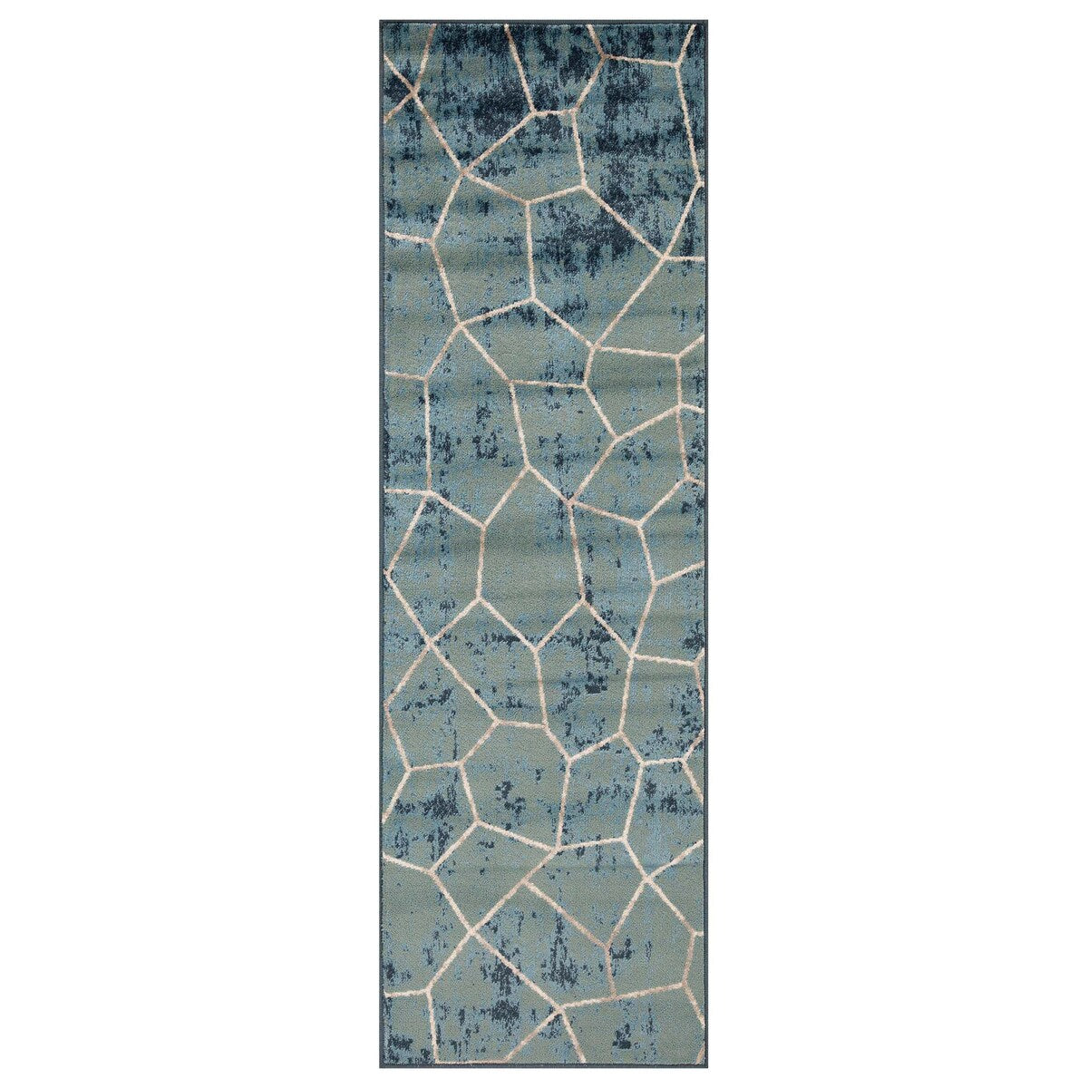 Contemporary Modern Geometric Cobblestone Indoor Area Rug by Superior