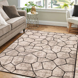 Contemporary Modern Geometric Cobblestone Indoor Area Rug by Superior