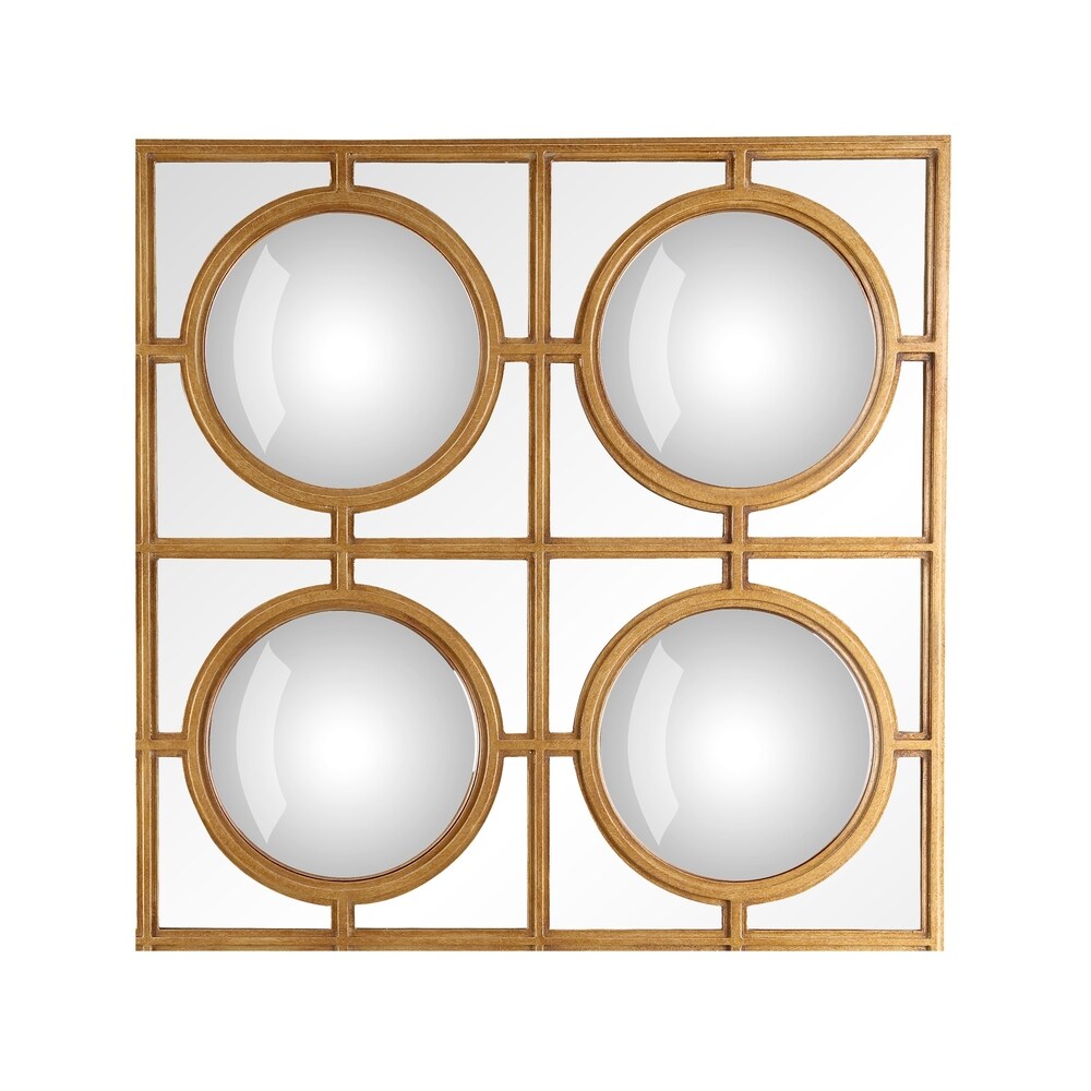 Aurelle Home Modern Optical Round Framed Mirror
