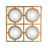 Aurelle Home Modern Optical Round Framed Mirror