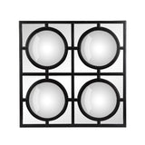Aurelle Home Modern Optical Round Framed Mirror
