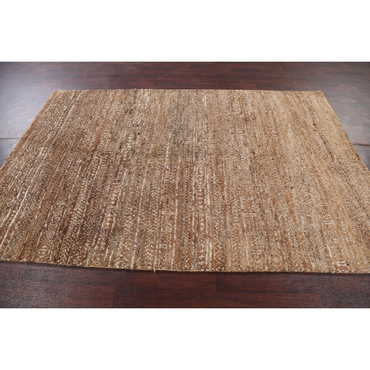 Contemporary Moroccan Oriental Area Rug Hand-knotted Decorative Carpet - 5'7" x 8'6"