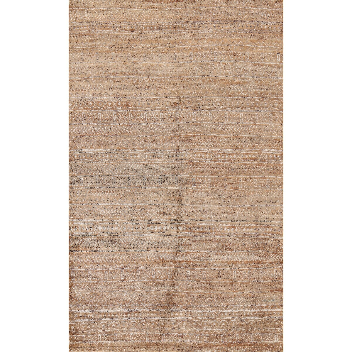 Contemporary Moroccan Oriental Area Rug Hand-knotted Decorative Carpet - 5'7" x 8'6"