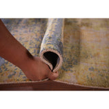 Contemporary Multicolor Abstract Area Rug Handmade Wool Carpet - 4'0"x 6'6"