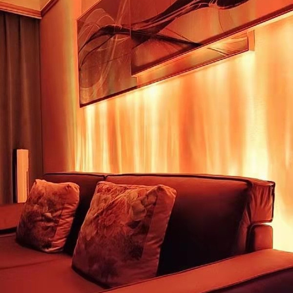 Contemporary Ocean Wave Floor Lamp Projector