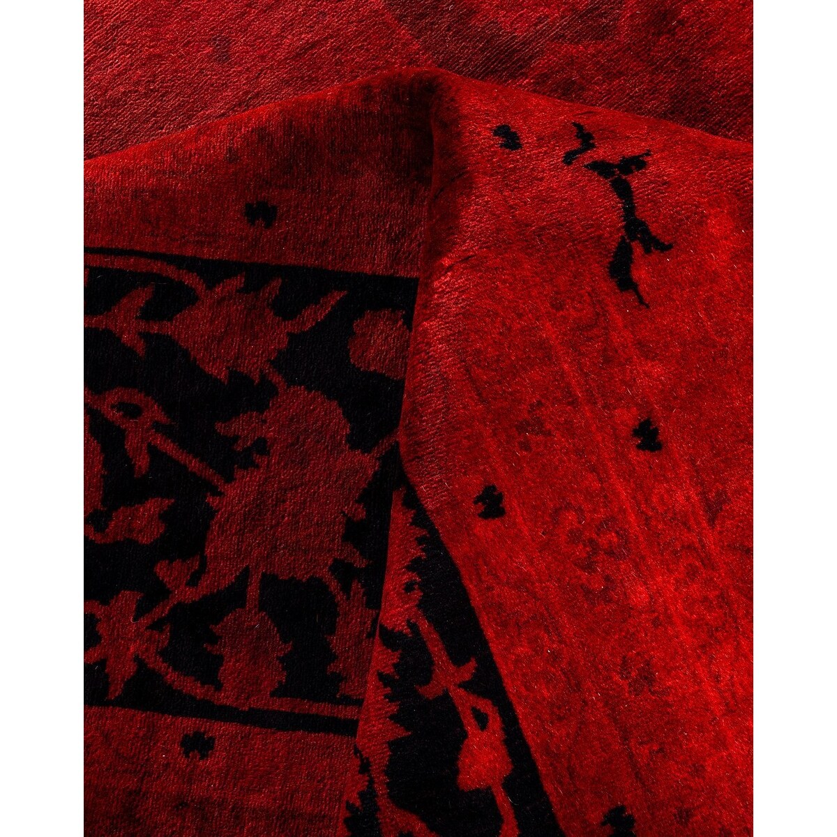 Contemporary Overdyed Wool Hand Knotted Area Rug - 8' 1" x 10' 3"