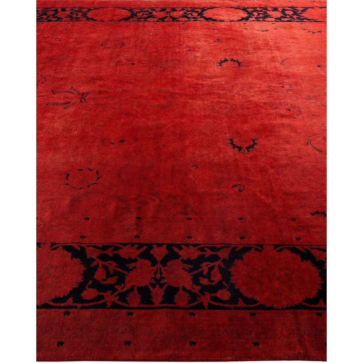 Contemporary Overdyed Wool Hand Knotted Area Rug - 8' 1" x 10' 3"