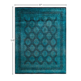 Contemporary Overdyed Wool Hand Knotted Area Rug - 8' 1" x 10' 3"