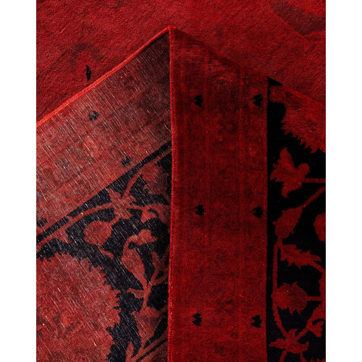 Contemporary Overdyed Wool Hand Knotted Area Rug - 8' 1" x 10' 3"