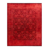Contemporary Overdyed Wool Hand Knotted Area Rug - 8' 1" x 10' 1"