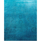 Contemporary Overdyed Wool Hand Knotted Area Rug - 8' 0" x 10' 6"