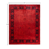 Contemporary Overdyed Wool Hand Knotted Area Rug - 8' 1" x 10' 3"
