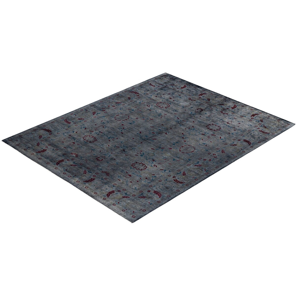 Contemporary Overdyed Wool Hand Knotted Area Rug - 8' 2" x 10' 1"