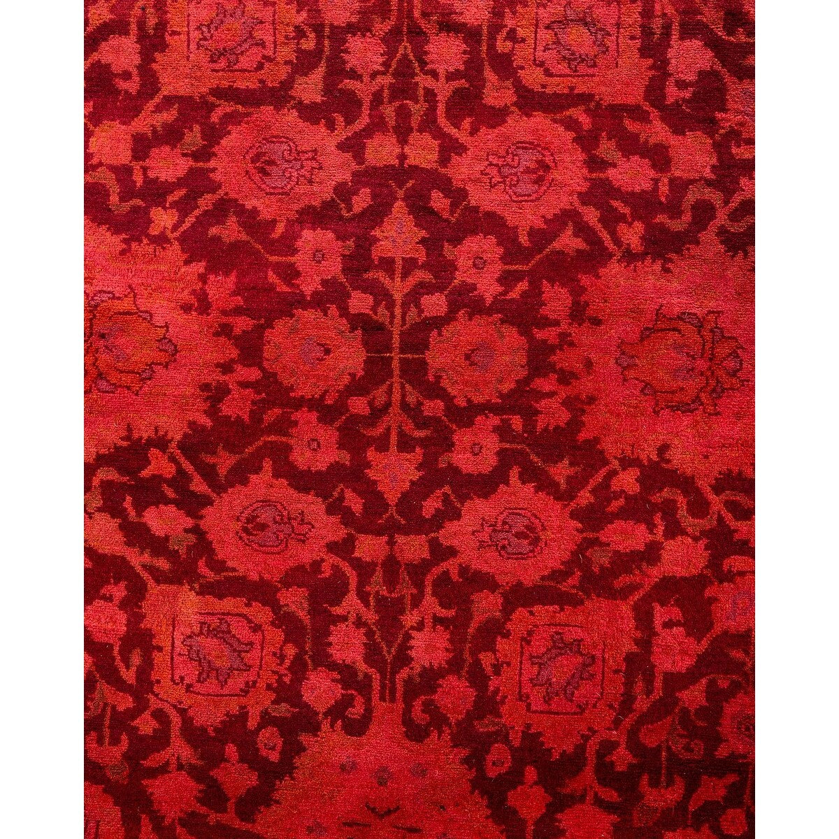 Contemporary Overdyed Wool Hand Knotted Area Rug - 8' 1" x 10' 1"