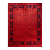 Contemporary Overdyed Wool Hand Knotted Area Rug - 8' 1" x 10' 3"