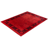 Contemporary Overdyed Wool Hand Knotted Area Rug - 8' 1" x 10' 3"