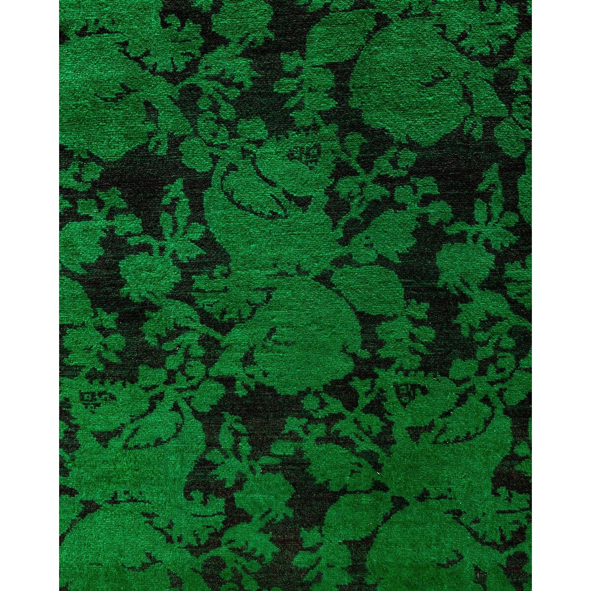 Contemporary Overdyed Wool Hand Knotted Runner - 2' 8" x 7' 9"