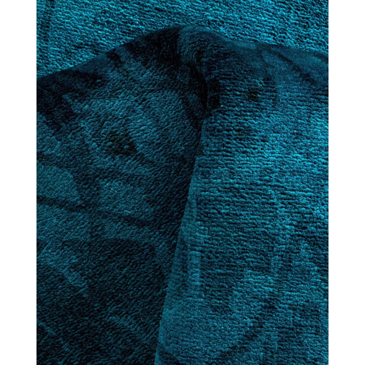 Contemporary Overdyed Wool Hand Knotted Runner - 2' 5" x 14' 3"