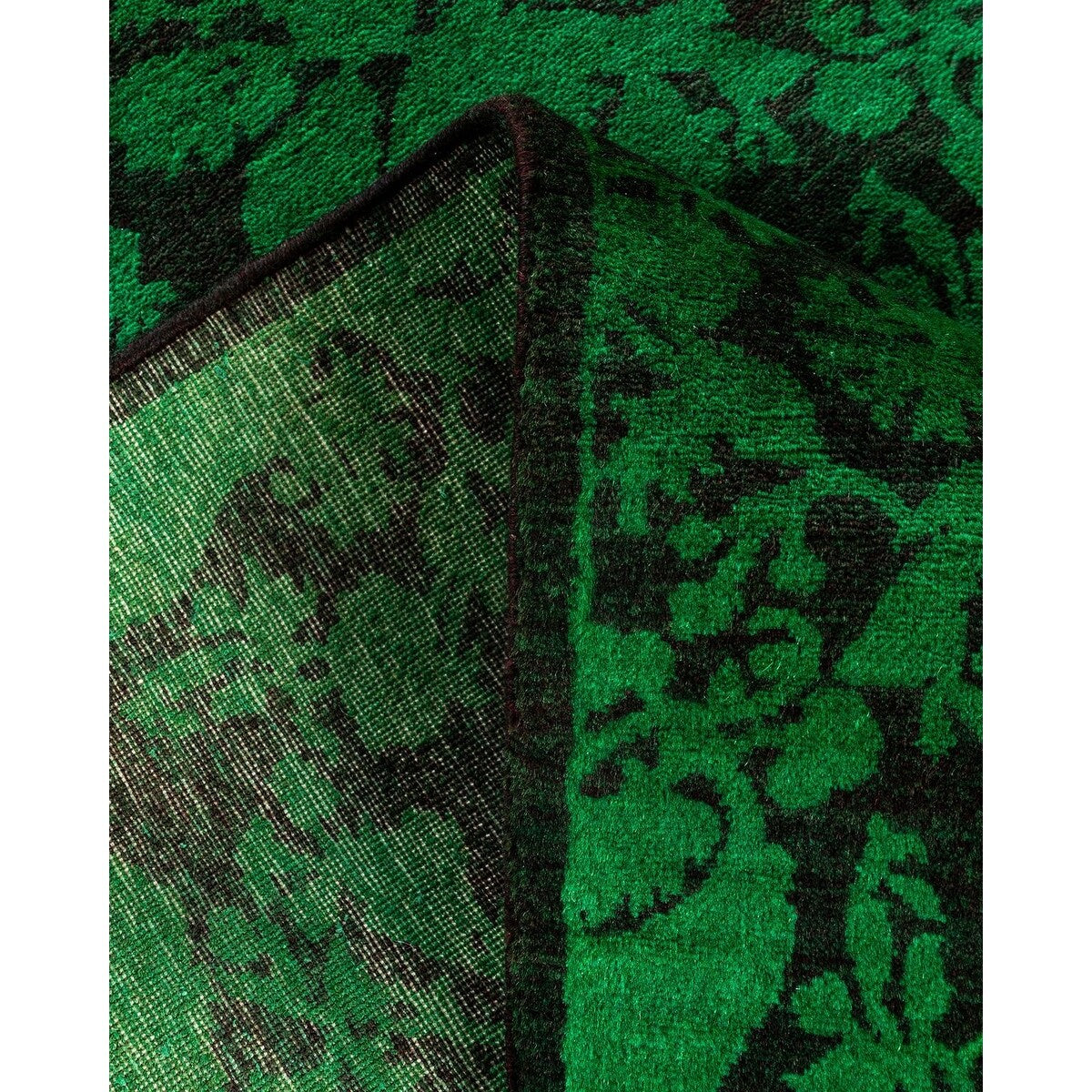 Contemporary Overdyed Wool Hand Knotted Runner - 2' 8" x 7' 9"